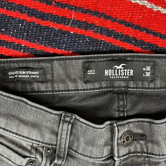 Hollister Men's Stacked Slim Straight Jeans | W30 L30 - Picture 4 of 5